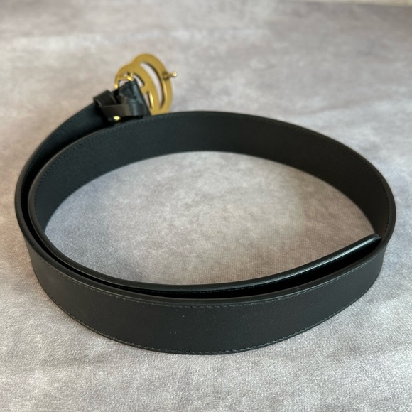 Gucci Marmont Double GG Black Leather Belt 414516 75/30 main image 12